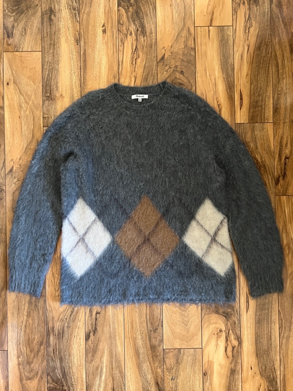 Madewell Brushed Argyle Sweater